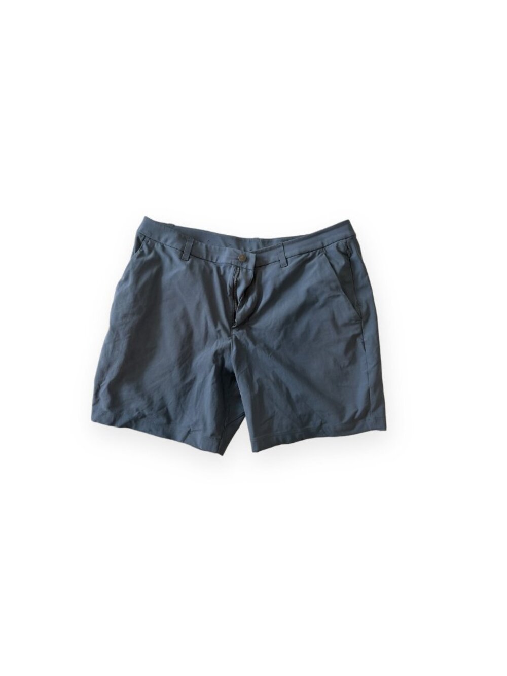 lululemon Men's Chino Shorts Size 36 Slate Blue Gray Zip Fly